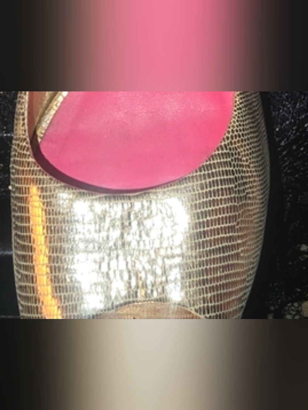 Lilly Pulitzer Gold Textured Open-Toe Closed-Back Raffia Wedges - Picture 10 of 11